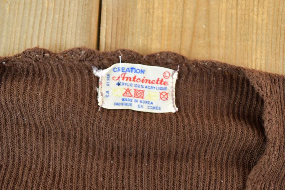 Vintage 1970s Antoinette Knit Floral T-Shirt