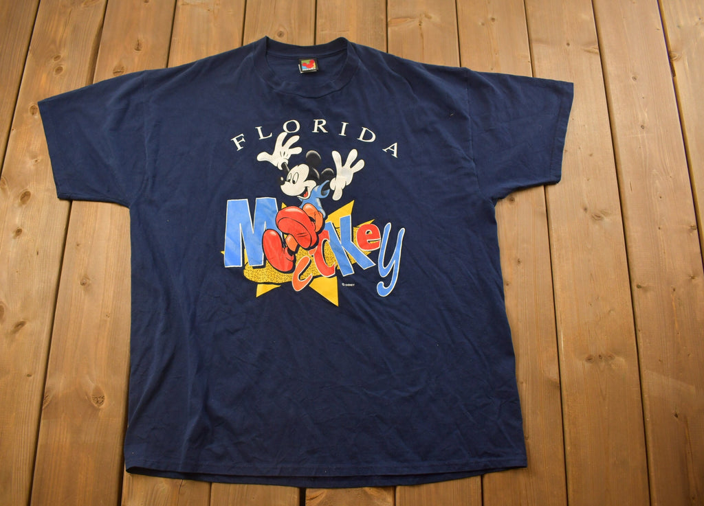 Vintage 1990s Mickey Mouse Florida Graphic T Shirt