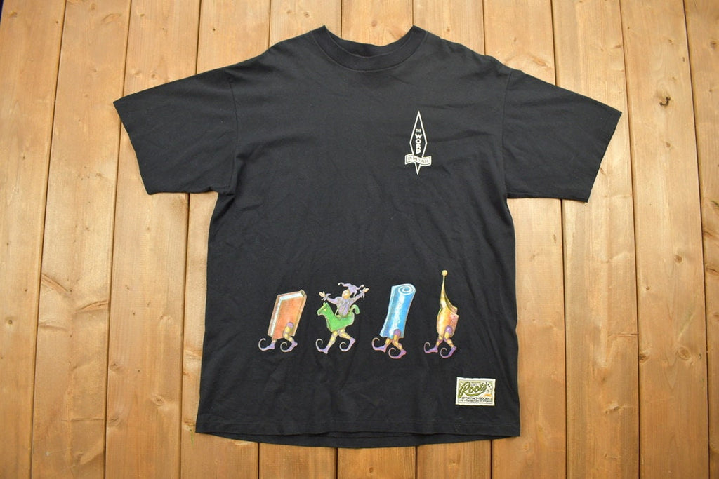 Vintage 1990s Roots Canada Graphic T-Shirt