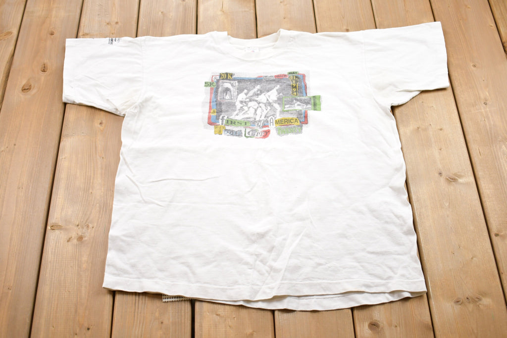 Vintage 1994 First Of America Marathon Graphic T-Shirt