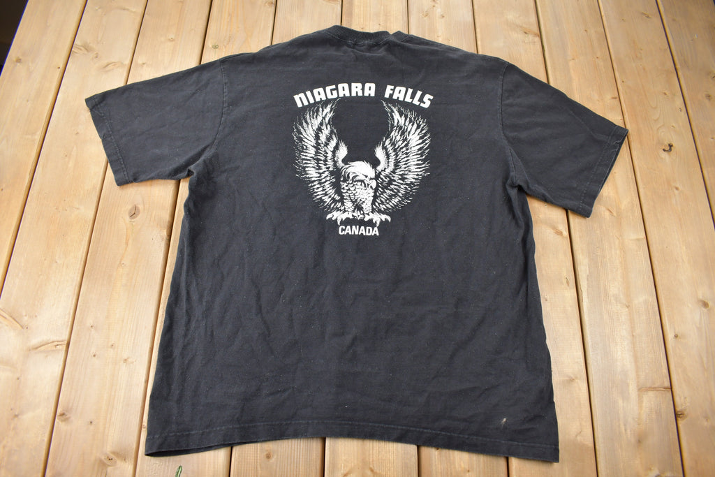 Vintage 2000 Harley Davidson "Life Is Simple Ride A Harley" Niagara Falls T-Shirt Made In Canada