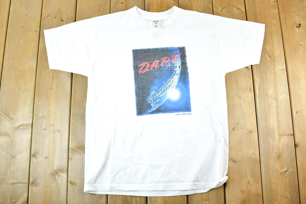 Vintage 2001 DARE Souvenir T-Shirt Mens M