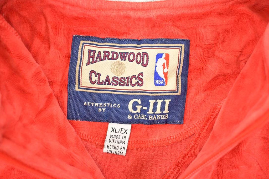 Vintage Y2K Hardwood Classics Atlanta Hawks Velour NBA Shirt Men's XL