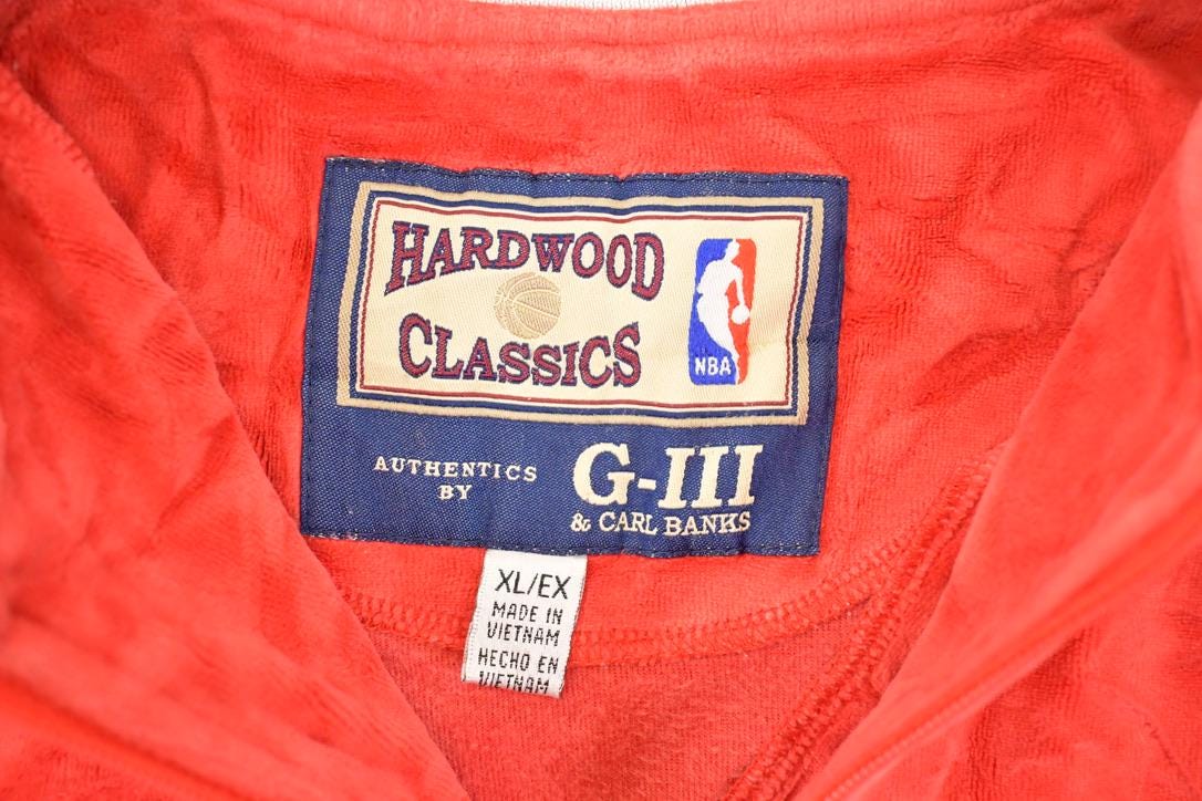 Vintage Y2K Hardwood Classics Atlanta Hawks Velour NBA Shirt Men's XL