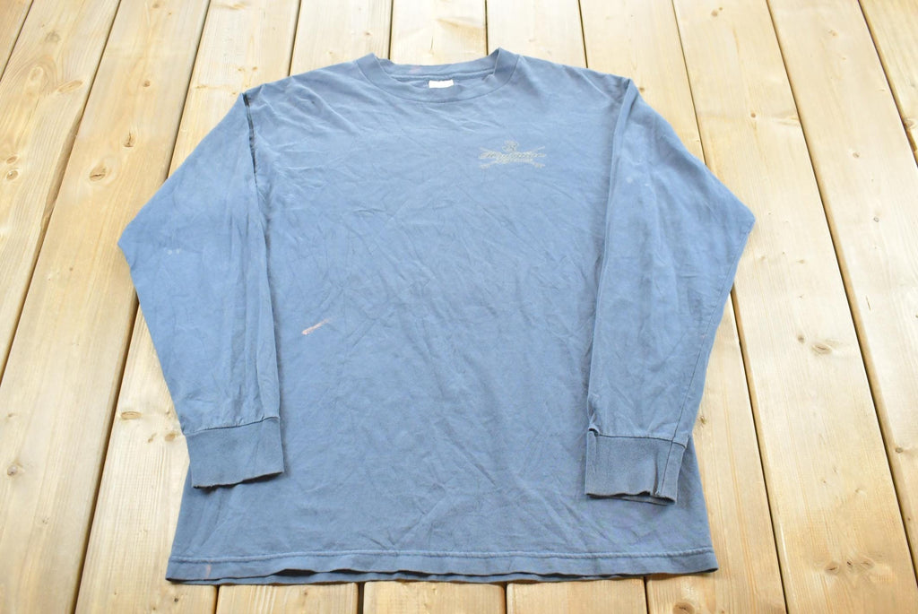 Vintage 1990s Hawaiian Legend Classic Longboards Long Sleeve T-Shirt Mens L  Made in USA  90s Travel Souvenir Destination Tee