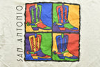 Vintage 1993 San Antonio Cowboy Boots Graphic T-Shirt