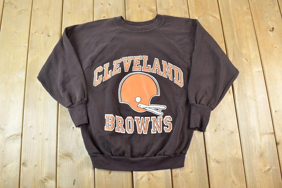 Vintage 1980s Cleveland Browns NFL Crewneck Sweatshirt