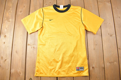 Vintage 1990s Nike Mini Swoosh Soccer Jersey / 90s / Vintage Streetwear / Graphic T Shirt / Vintage Nike / Soccer / Vintage Sports