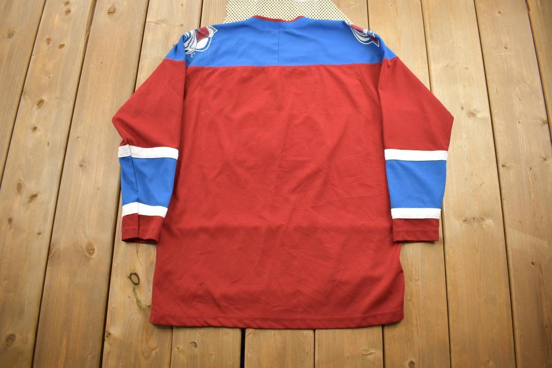 Vintage 1990s Colorado Avalanche NHL Youth Size Hockey Jersey