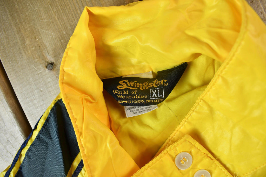 Vintage 1970s Oswego Speedway Yellow Racing Jacket