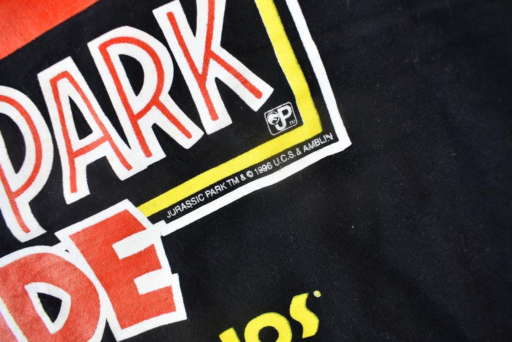 Vintage 1996 I Survived Jurassic Park The Ride Universal Studios Hollywood T Shirt