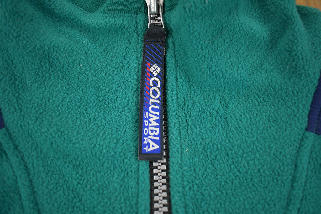 Vintage 1990s Colombia Quater-Zip Fleece Sweater