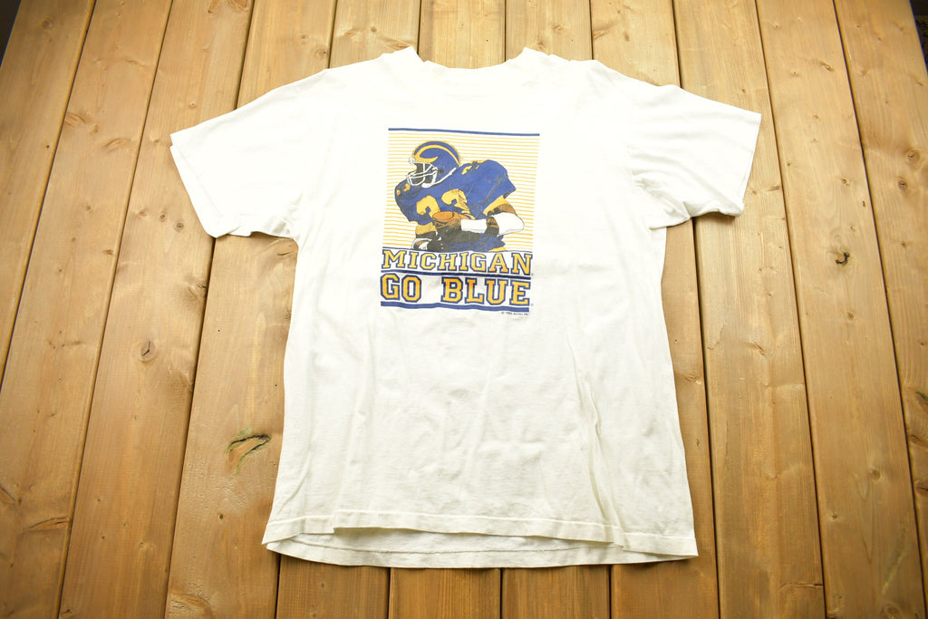 Vintage 1989 University Of Michigan Wolverines Graphic T-Shirt