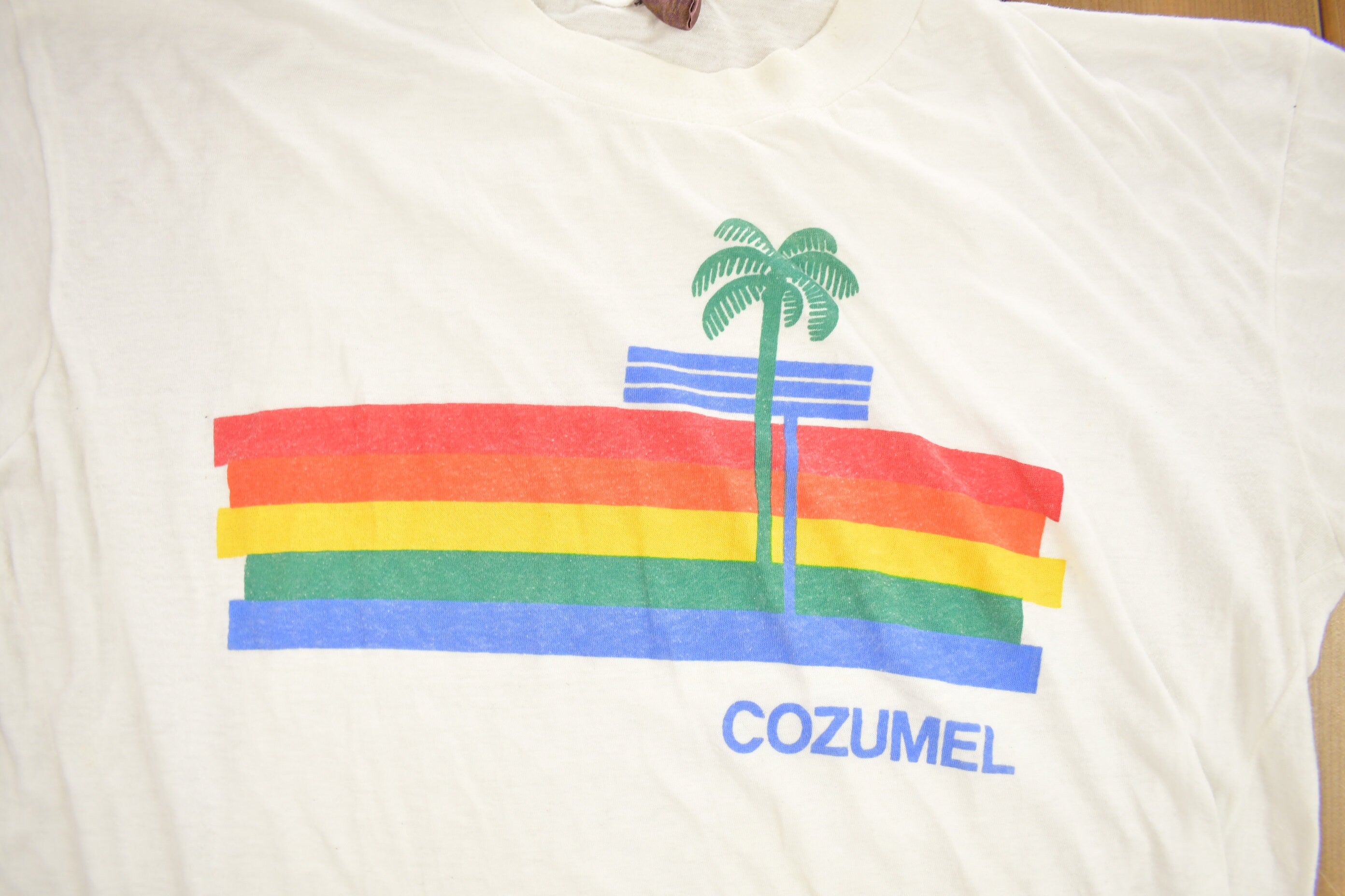 Vintage 1980s Cozumel Mexico Souvenir T Shirt