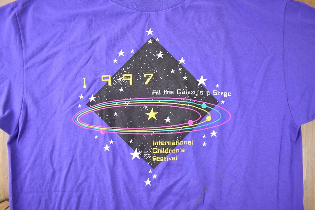 Vintage 1997 The Family Channel Childrens Festival Souvenir T Shirt Made In USA