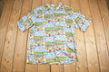 Vintage 1990s Reyn Spooner Egyptian Cotton All Over Print Golf Shirt