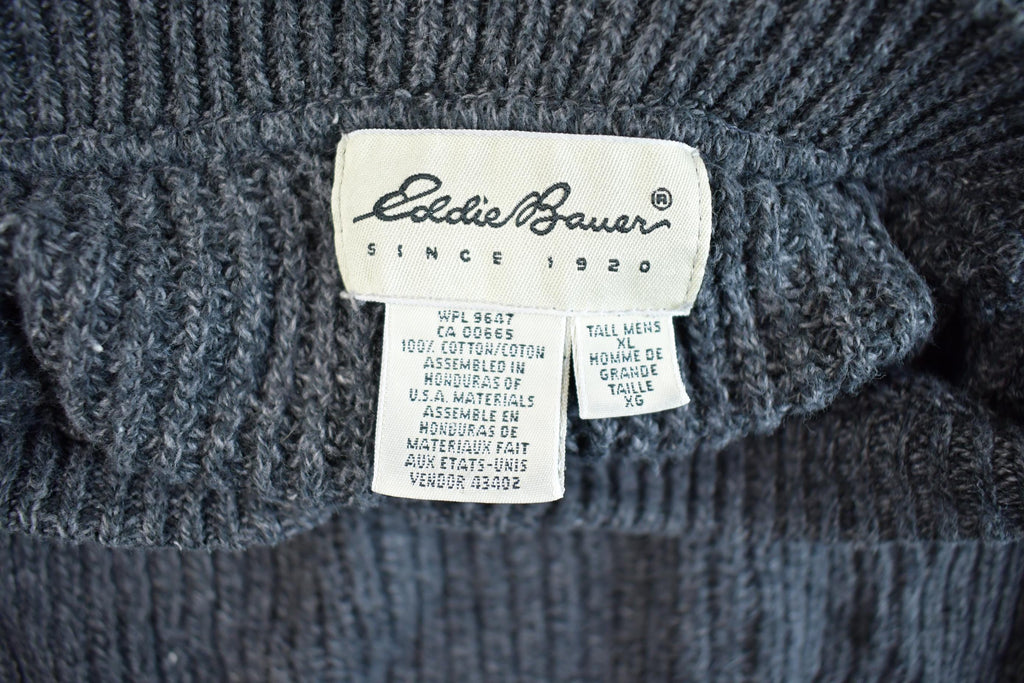Vintage Y2K Knit Eddie Bauer Fisherman Sweater - XL