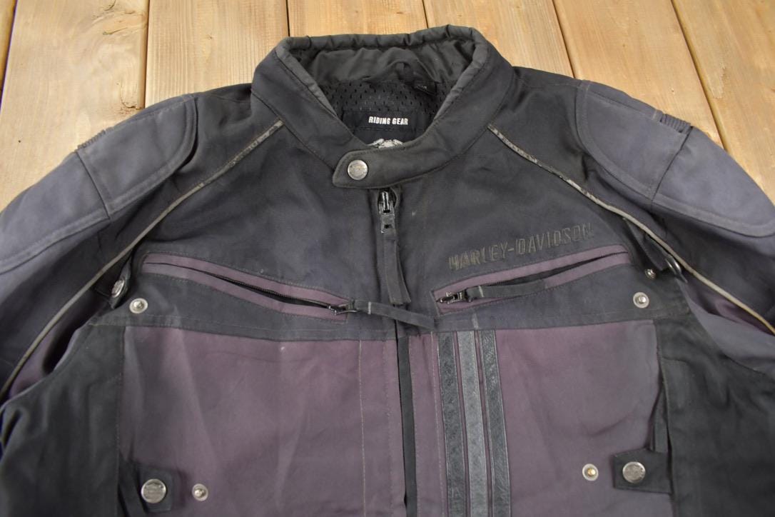 Vintage 1990s Harley Davidson Motorcycles Light Jacket Size XL