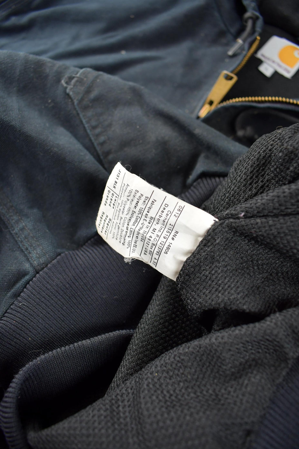 Vintage Y2K Carhartt Black Cinched Active Jac Work Jacket