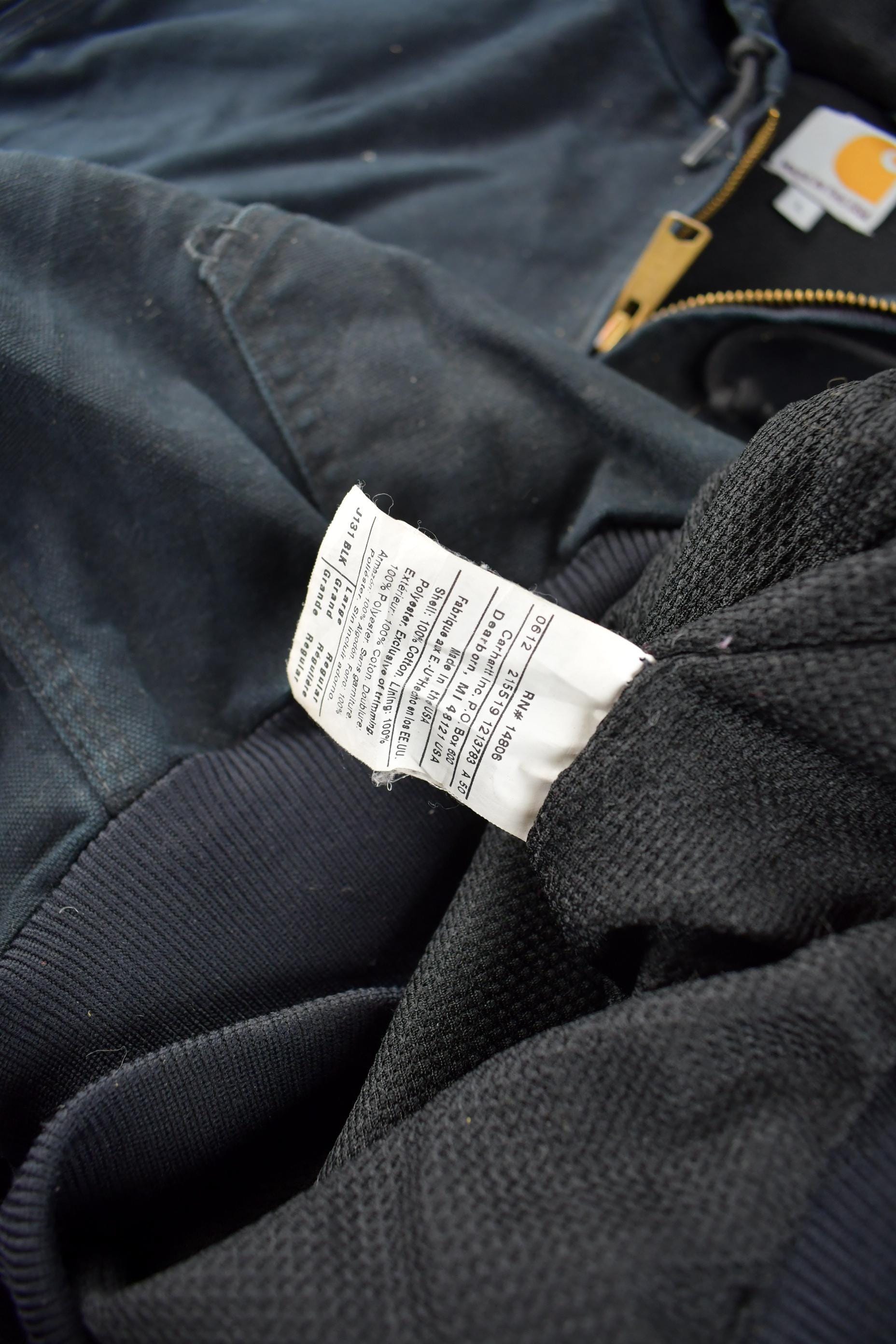 Vintage Y2K Carhartt Black Cinched Active Jac Work Jacket