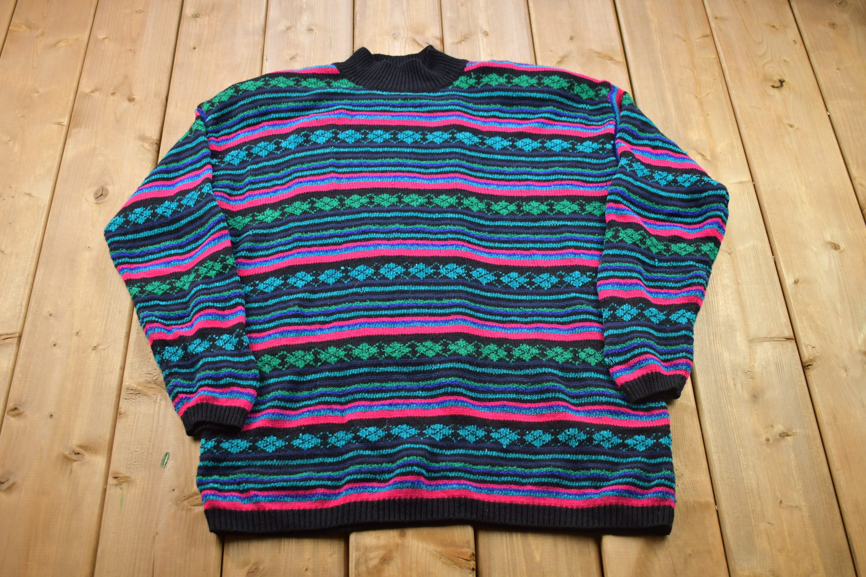 Vintage 1990s Knitted Crewneck Sweater