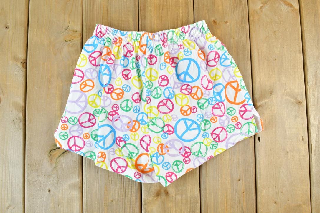 Vintage 1990s Peace Sign Hippie Shorts