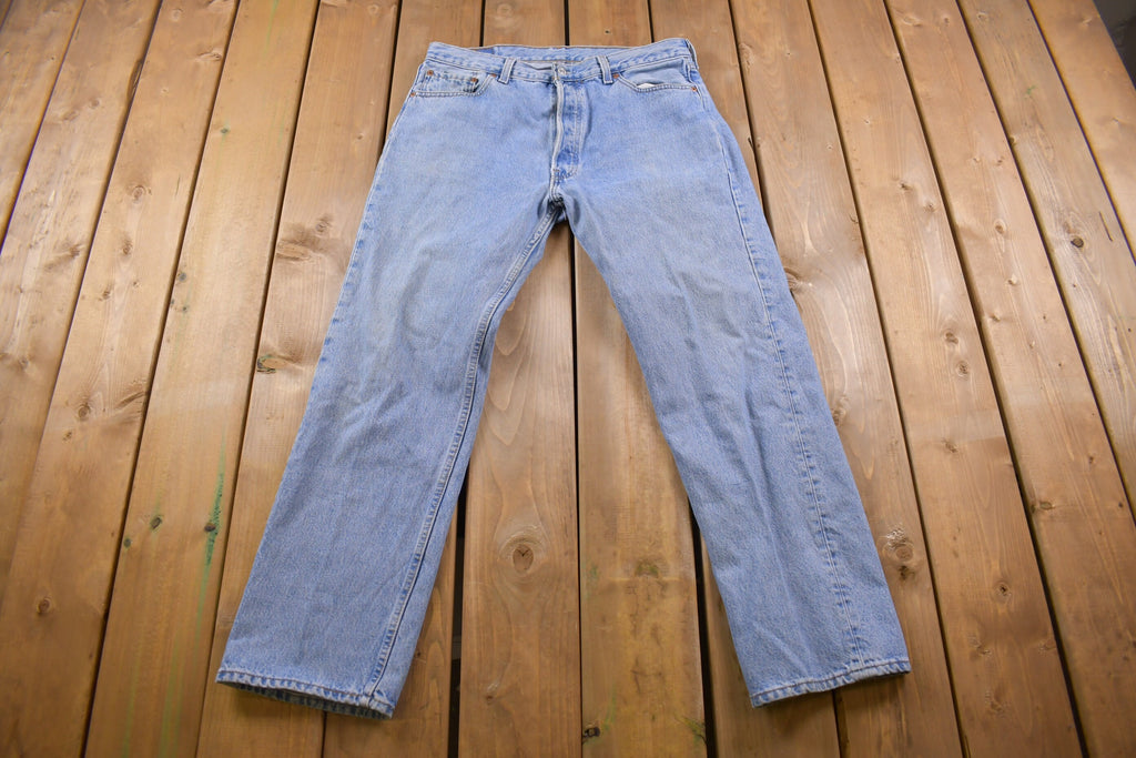 Vintage 1990s Levi's 501 Red Tab Jeans Size 34 x 29