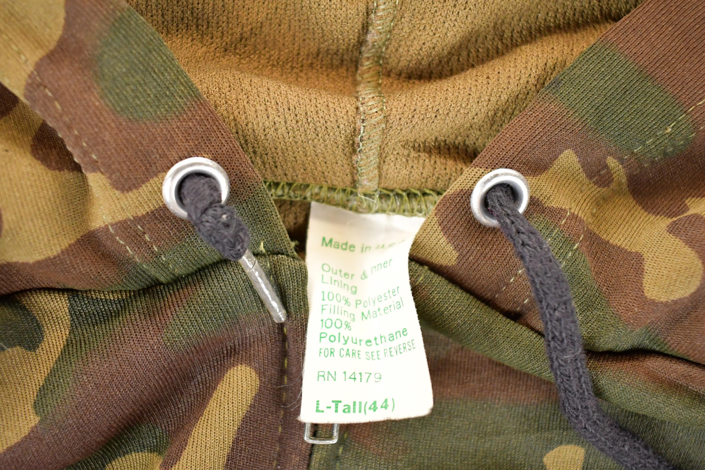 Vintage 1980s Camo Hoodie Sweatshirt Men's M