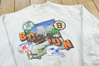 Vintage 1990s Boston Sports Teams Crewneck Sweatshirt Mens