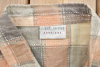 Vintage 1990s Plaid Button Up T Shirt