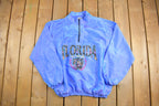 Vintage 1990s Florida USA Half Zip Windbreaker Jacket