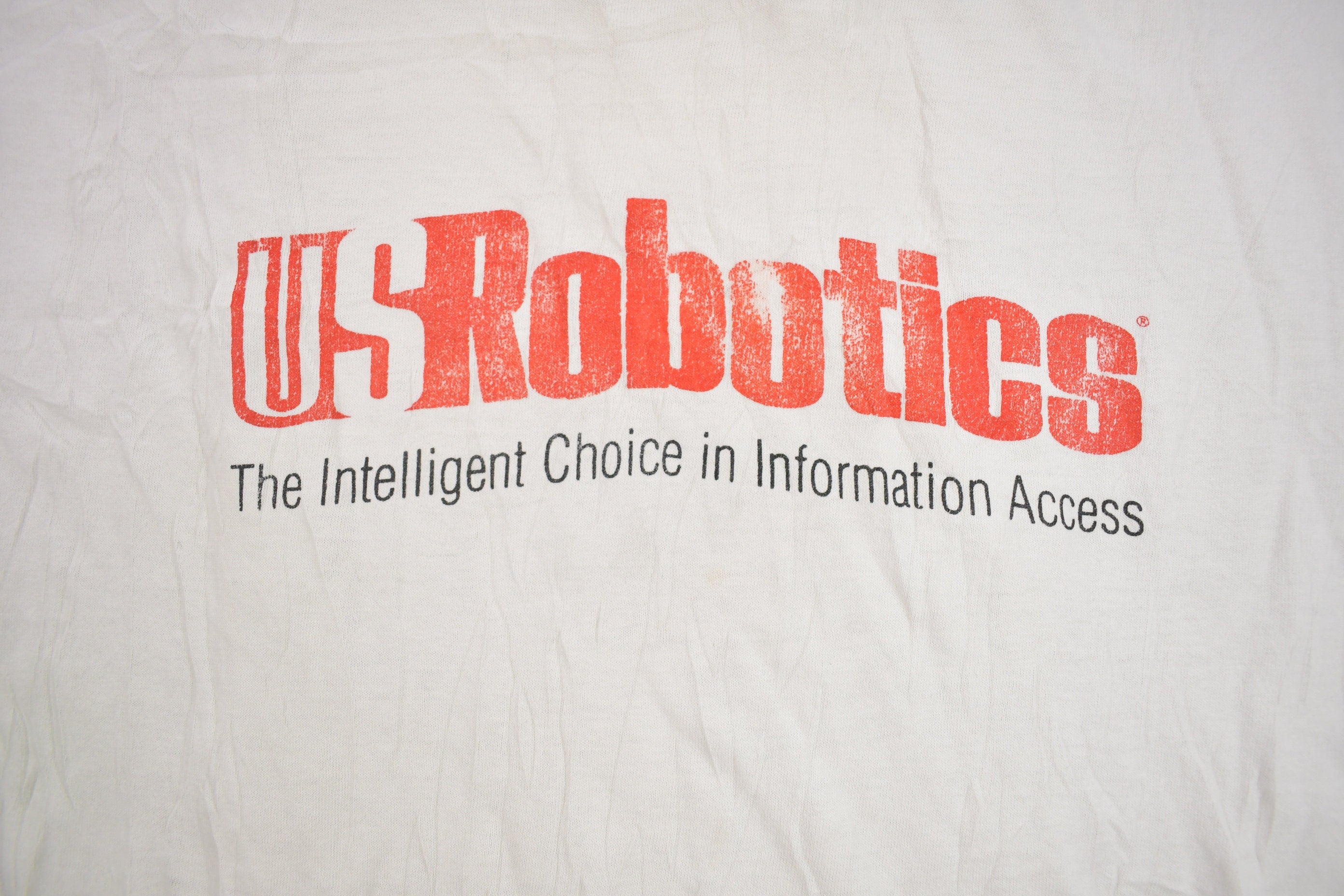Vintage 1990s US Robotics Logo Graphic T Shirt