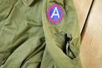 Vintage 1950'S Military OG 107 Trench Coat with Liner