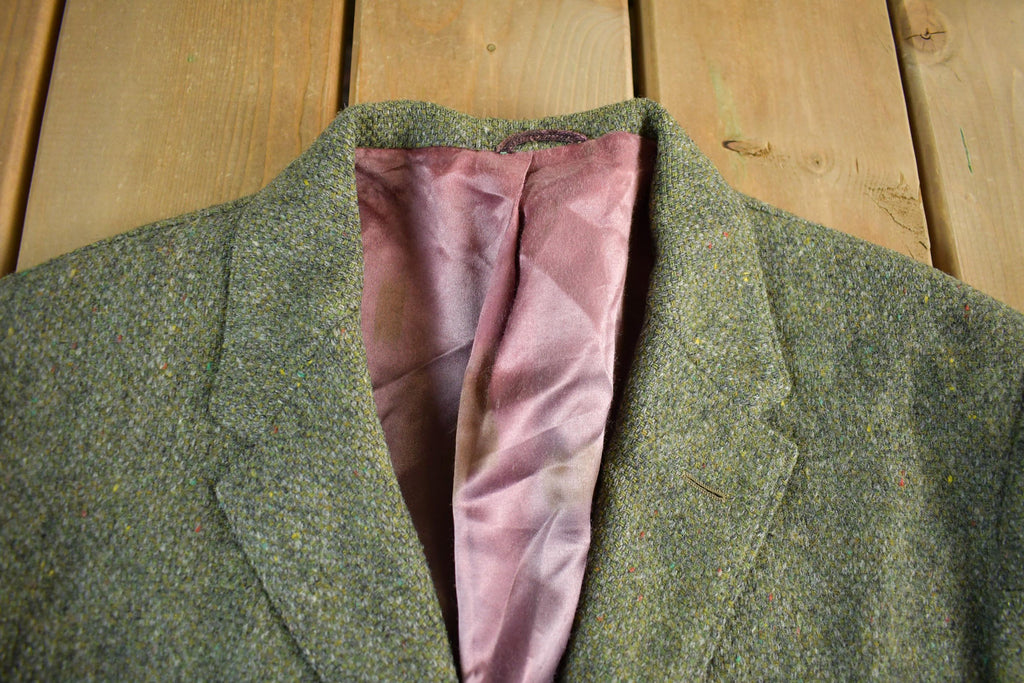 Vintage 1990s Wool Blend Button Up Blazer Jacket Men's Large