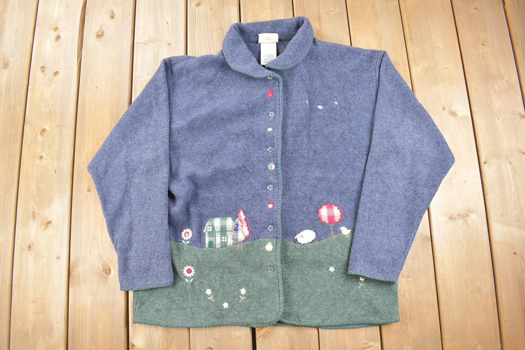 Vintage 1990s Cute Button Up Sweater