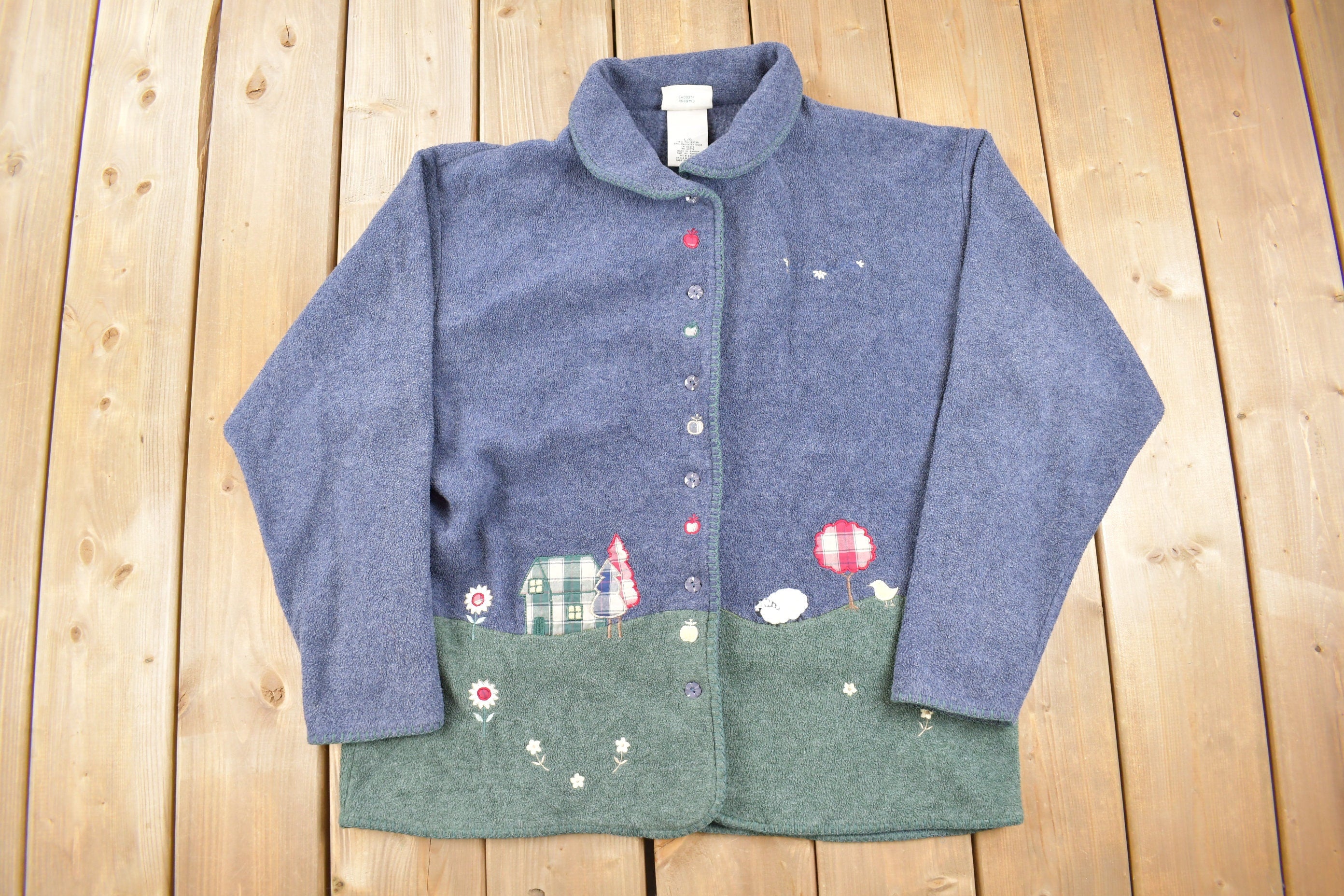 Vintage 1990s Cute Button Up Sweater