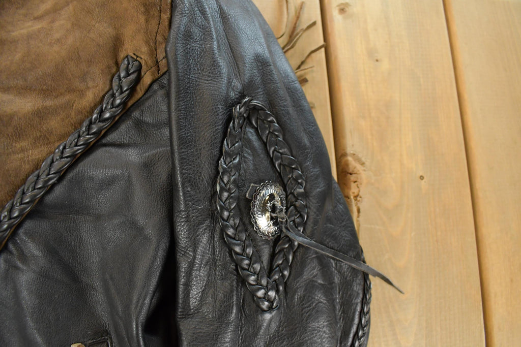 Vintage 1990s Hot Leathers Western Fringe Jacket Women's Medium