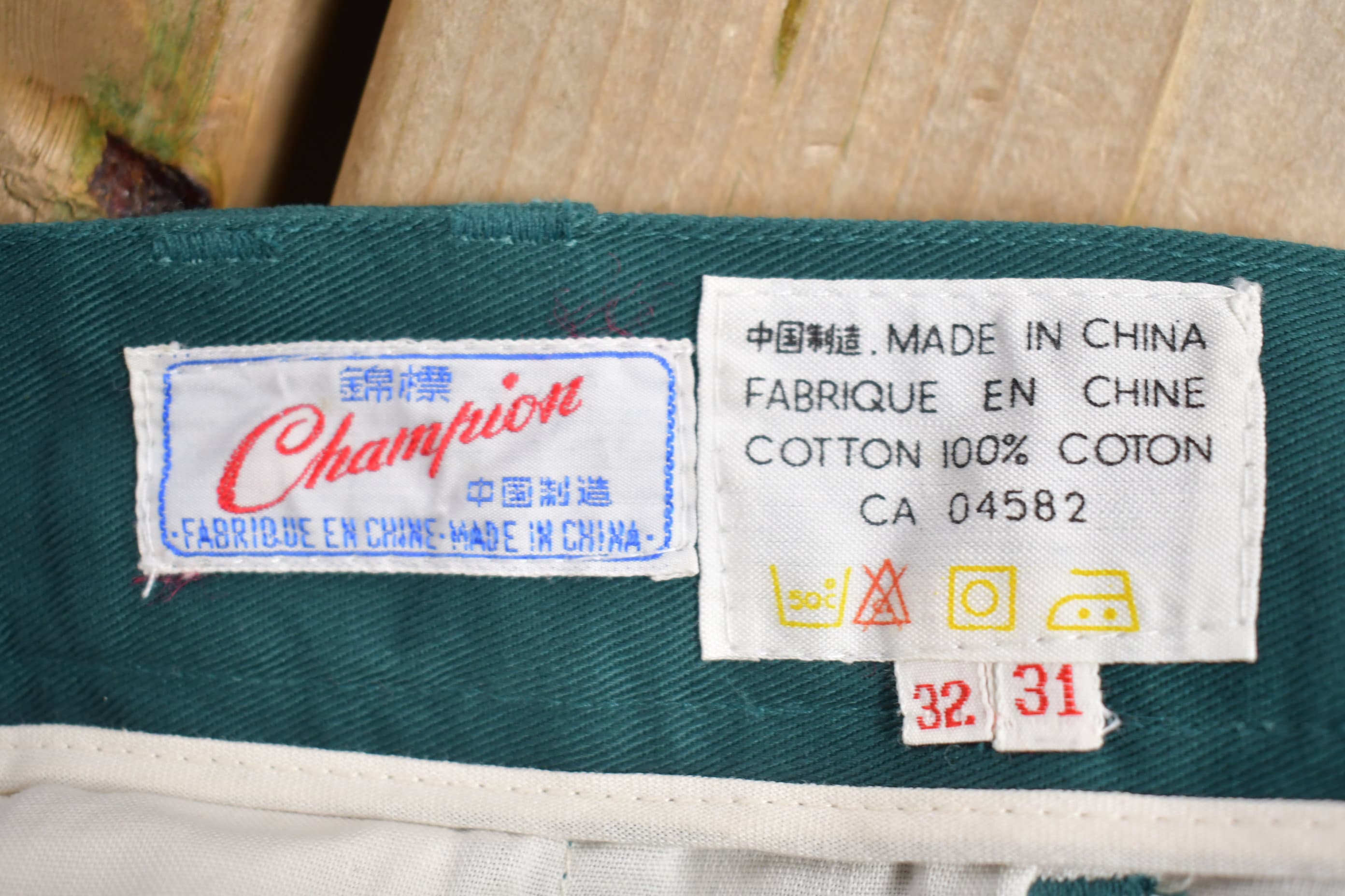 Deadstock Vintage 1960s Champion Pleated Trousers Size 31 x 30