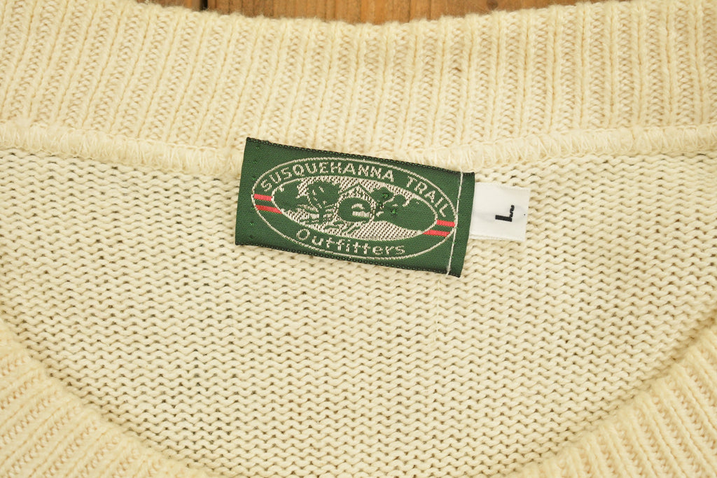 Vintage 1990s Susquehanna Trail Embroidered Golf Knitted Sweater