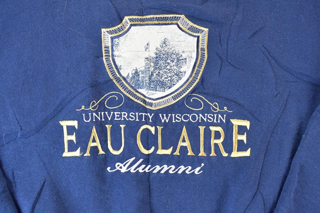 Vintage 1990s University Wisconsin Alumni Collegiate Jansport Heavyweight Crewneck