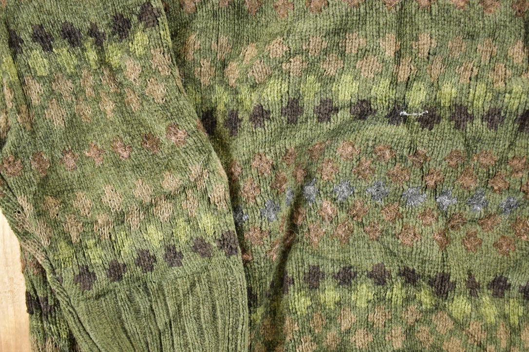 Vintage 1990s Dockers Striped Knit Crewneck Sweater Men's L / 90s Knitted Sweatshirt / Vintage Preppy Knits