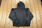 Vintage 1990s Wadena Deer Creek Wolverines Hockey Hoodie Sweatshirt
