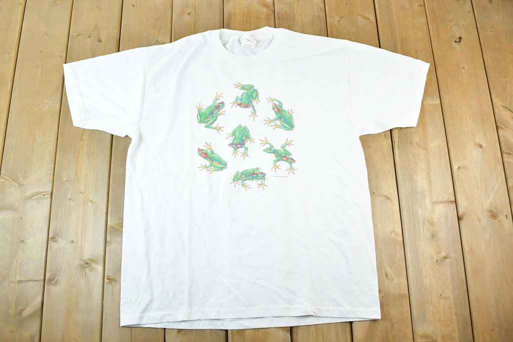Vintage 1990s Cool Tree Frog Outdoorsman T-Shirt Mens XL