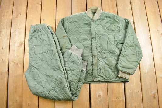 Vintage 1963 U.S. Military Liner Set / USAF / Army Jacket / Army Pants / US Army Green / Streetwear Fashion / Militaria / Air Force Liner