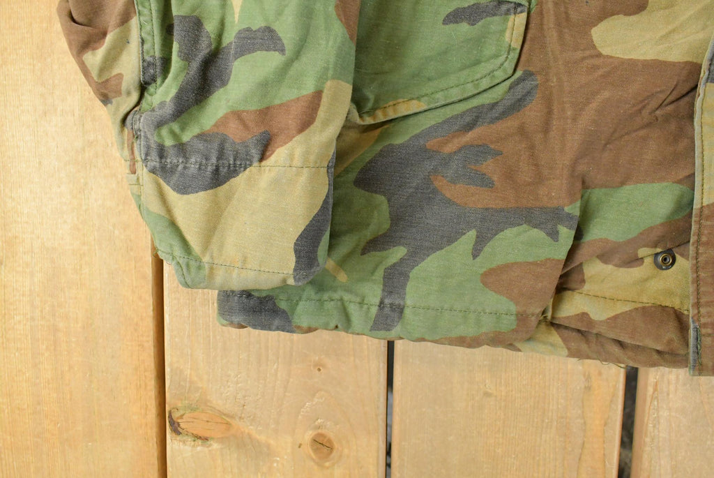 Vintage 1980s Military Camo Jacket Men's Small Short