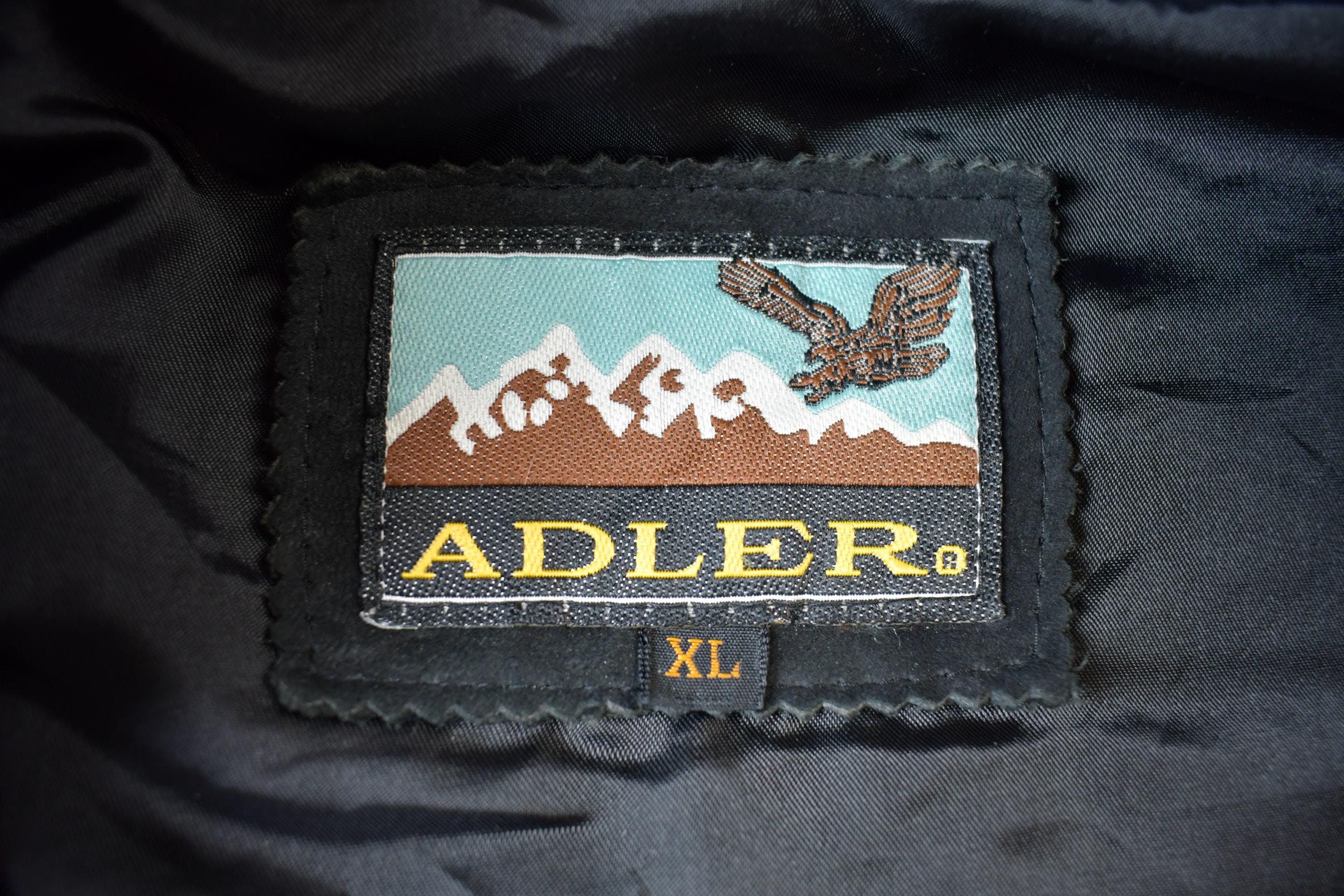Vintage 1990s Adler Suede Plaid Bomber Jacket