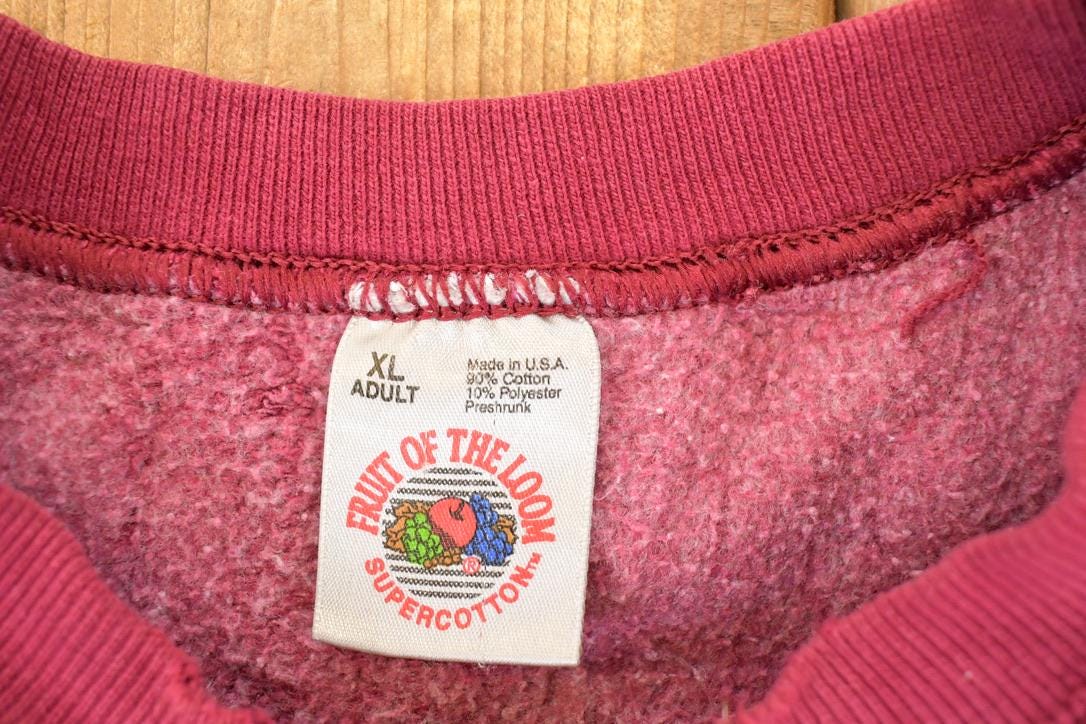 Vintage 1990s Body Equipment Graphic Print Crew Neck Sweatshirt Men's L
