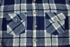 Vintage 1980s Sears Plaid Button Up Flannel Shirt
