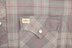 Vintage 1990s Bar B Western Wear Plaid Flannel Button Up Shirt