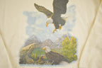 Vintage 1990s Bald Eagle Souvenir Crewneck Sweatshirt Men's L /